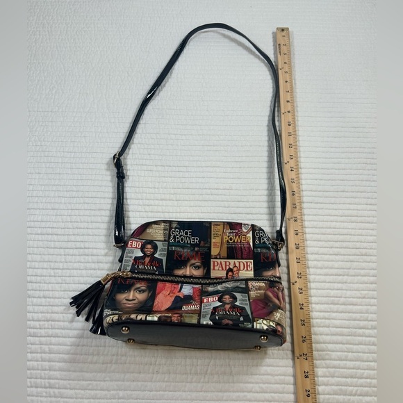 Michelle Obama Magazine, Patton Leather Purse. - Picture 6 of 8